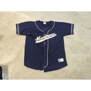 VTG Russel Athletic Seattle Mariners MLB Navy Jersey Mens XL